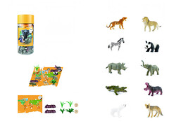 83504 [Х1087] Набор диких животных 19 шт в банке