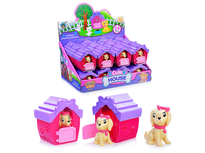 Купить оптом Песик в домике 7*4*5 см (24шт/уп) 666-1 в Луганске