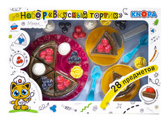 83529 [эк002] Набор разрезных продуктов "Вкусный тортик" 28 предметов 40*27*6 см в кор.
