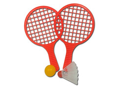 83537 [48840] Ракетки для тенниса с шариком и воланом 24 см в пак.