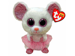 Игрушка мягконабивная мышка-балерина белая НИНА 25 см