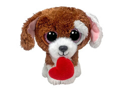 Игрушка мягконабивная собака с сердечком КАДЛЕС 15 см