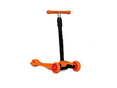 83634 [] Самокат 3-х колесный от 2 до 5 лет, вес до 30 кг, колеса PU свет., ручка до 70 см оранжевый