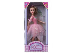 83690 [PT-00440/w(1)] Кукла "Балерина в розовой юбке с бабочками" 30 см в кор. PT-00440/w(1)