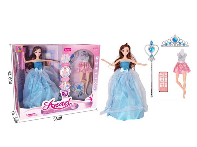 Купить оптом Кукла "Балерина" 40 см (пульт, аксесс., свет, танцует) в кор. WY022 в Луганске