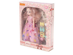 Кукла "Даша" 29 см на вечеринке + аксессуары 10 эл. в коробке №2