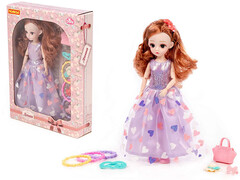 Кукла "Даша" 29 см в бальном платье, аксесс. 8 эл. в кор. №2