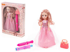 Кукла "Даша" 29 см у парикмахера, аксесс. 3 эл. в кор. №2