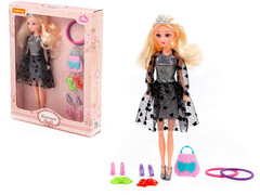 Кукла "Ксюша" 30 см в пышном платье + аксесс. 9 эл. в кор. №3