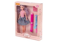 Кукла "Ксюша" 30 см у парикмахера с аксесс. 5 эл. в кор. №3