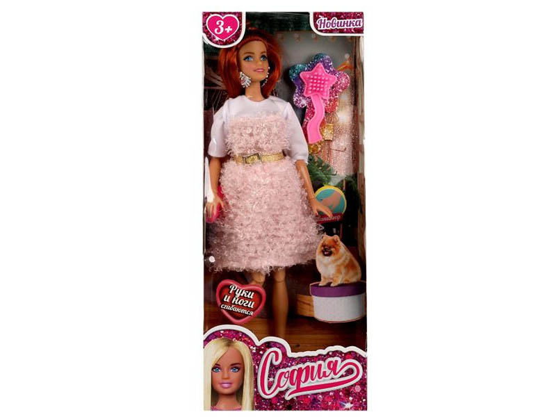 Купить оптом Кукла шарнирная "София" 29 см с аксесс. в кор. 66001-BF17-S-BB в Луганске