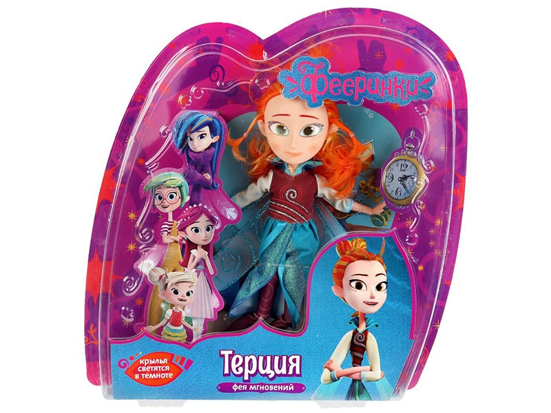 Купить оптом Кукла шарнирная 31 см «Фееринки Терция» крылья светятся в темноте в Луганске