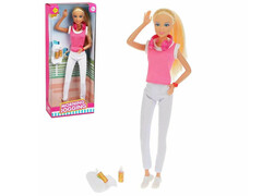 83736 [8441 pink] Кукла Defa "Утренняя пробежка" 29 см с аксесс. в кор. 8441 pink