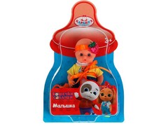 Пупс функциональный "Кошечки-собачки" 15 см (пьет, писает) на блистере