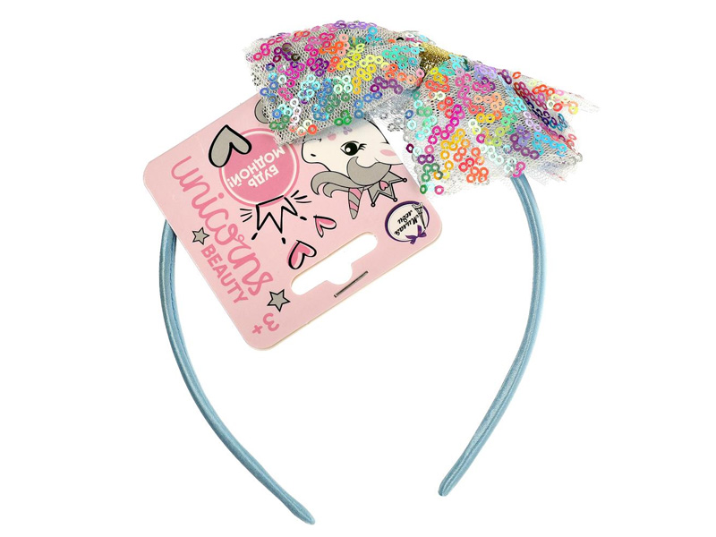 Купить оптом Ободок для волос "Бант с пайетками" HAIRBAND-ML-2-RU в Луганске
