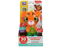 83991 [HT644-R] Обучающая игрушка "Тигренок" 15 см (песни, фразы, трещотка, свет) в кор. HT644-R