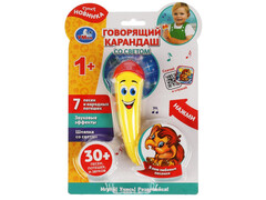 84016 [HT1131-R] Развивающая игрушка "Говорящий карандаш" 15 см (свет, 30 песен, потешек, звуков)