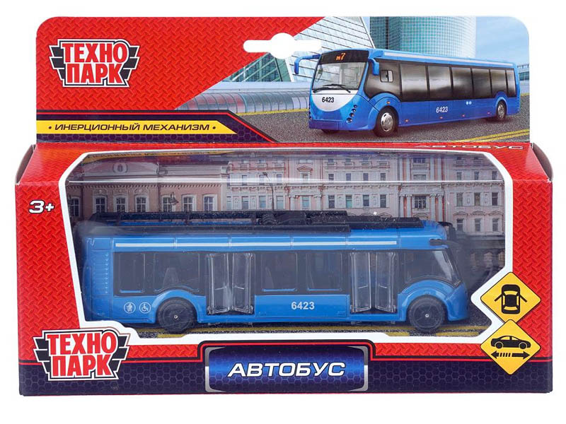Купить оптом Технопарк. АВТОБУС новый металл. инерц. 15 см (открыв. двери) в Луганске