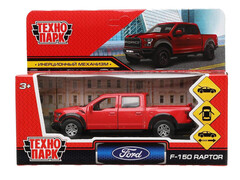 84043 [F150RAP-12-RD] Технопарк. Машина «FORD F150 RAPTOR»  металл. инерц. 12 см (открыв. двери, багажник) красный