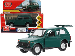 84049 [LADA4X4-12-GN] Технопарк. Машина «LADA 4x4» металл. инерц. 12 см (открыв. двери, багажник) зеленый
