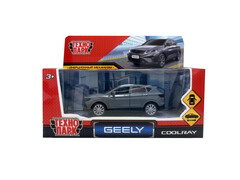 84055 [GC-11-GR] Технопарк. Машина «Geely Coolray» металл. инерц. 10,5 см (открыв. двери, багажник) серый