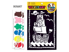 84723 [Кир277] Раскраска бархатная "Пираты" 15.5*23 см