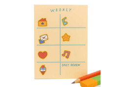 84878 [22P-BLT-13906-3] Блок для заметок "Weekly Daily review" 50 л 8*12 см