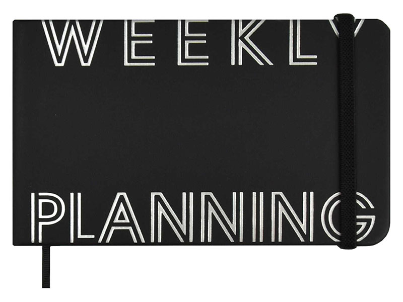 Купить оптом Еженедельник недат. 150х90 мм 80 л «Weekly planning» (кожзам, тиснение) в Луганске