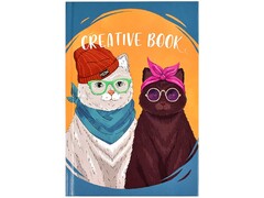 85023 [58274] Записная книга 140*210 мм 112 л «Коты миллениалы» (дизайн. блок, тв. пер.)