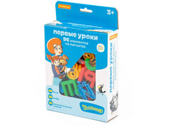 85082 [84255] Набор "Простоквашино" "Первые уроки" на магнитах 66 букв + 20 цифр + 10 математических знаков в кор.