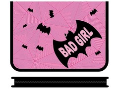 Папка для тетрадей А5 "Bad girl" 23х18 см (молния вокруг, пласт.)