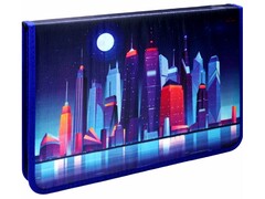 85155 [ПТР-8971] Папка для труда "Неоновый мегаполис" 34х23.5 см (молния по кругу)