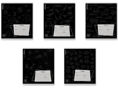 85314 [60535] Тетрадь 12л ЛИНИЯ «Black Pattern»