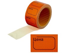 85343 [100-124] Ценник 25*35 мм оранжевый