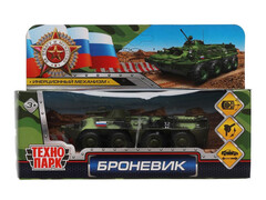 85436 [2005C069-R] Модель металл БРОНЕВИК 13 см, инерц., поворотная башня, кор. Технопарк в кор.2*96шт