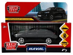 Машина металл HAVAL "haval f7", длина 12 см, дв, багаж, инер, черный, в кор. Технопарк в кор.2*36шт