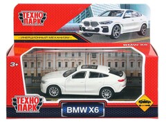 Машина металл BMW X6 длина 10,5 см, инерц, белый, в кор. - в кор.2*36шт