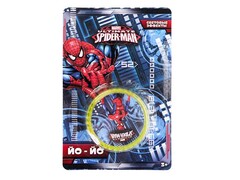 85717 [B2319049-R] Йо-йо "Spider-man" 6 см, свет, блистер. B2319049-R