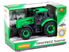 85927 [91222] Трактор "Прогресс" инерционный (зелёный) (в коробке)