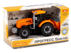 85928 [91246] Трактор "Прогресс" сельскохозяйственный инерционный (оранжевый) (в коробке)