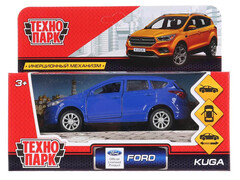 Машина металл FORD KUGA длина 12 см, двери, багаж, инерц, синий, кор. Технопарк в кор.2*36шт