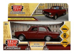 85980 [AZLK2140M-12-CRY] Машина металл ретро-модель,12,5 см, дв, баг, ин, вишневый, кор. Технопарк в кор.2*36шт