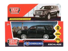 86210 [ESCALADE-BK] Машина металл CADILLAC ESCALADE 12 см, двери, багаж, инерц, черный, кор. Технопарк в кор.2*36шт ESCALADE-BK