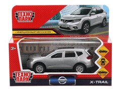 86222 [X-TRAIL-SL] Машина металл NISSAN X-TRAIL 12 см, двери, багаж, инерц, серебристый, кор. Технопарк в кор.2*36шт X-TRAIL-SL (72)