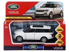 86223 [VOGUE-WT] Машина металл RANGE ROVER VOGUE длина 12 см, двер, багаж, инерц, белый, кор. Технопарк в кор.2*36шт VOGUE-WT (72)