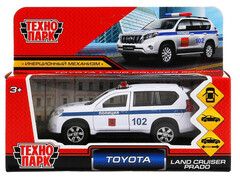 86232 [PRADO-P-WH] Машина металл TOYOTA PRADO ПОЛИЦИЯ 12 см, двери, багаж, инерц, белый, кор. Технопарк в кор.2*36шт PRADO-P-WH