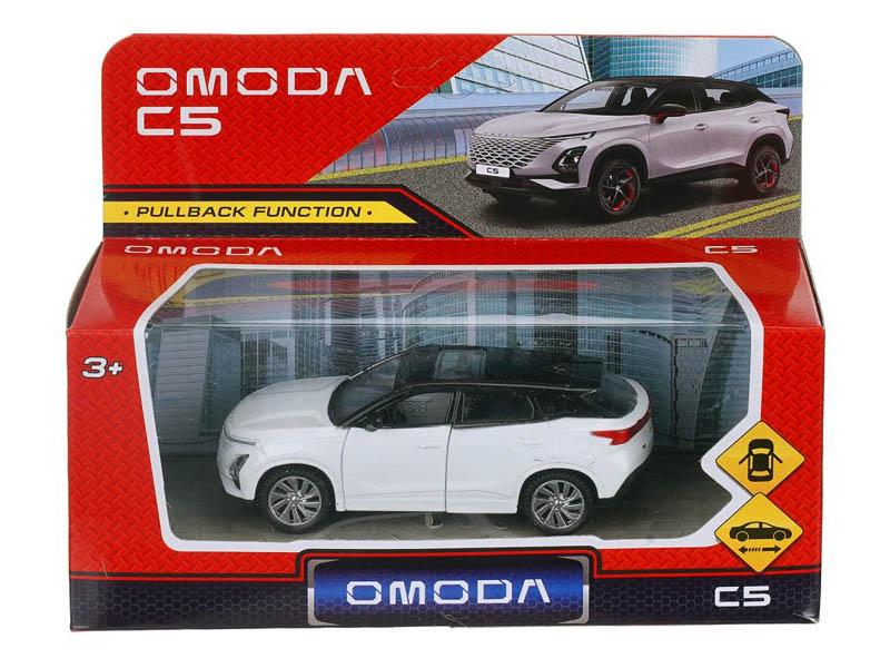 Купить оптом Машина металл кроссовер Omoda C5 длина 10,5 см,инерц,белый, в кор. C5-11-WH в Луганске