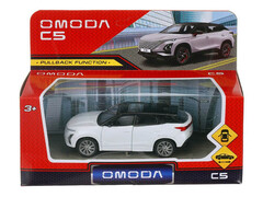 86244 [C5-11-WH] Машина металл кроссовер Omoda C5 длина 10,5 см,инерц,белый, в кор. C5-11-WH