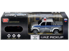 Машина р/у UAZ PICKUP ПОЛИЦИЯ 20 см, свет, сер, кор. Технопарк в кор.2*24шт PICKUP-20L-POL-GY (48)