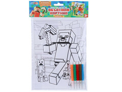 Объемная картина майнкрафт MultiArt в кор.100шт VMP-128164